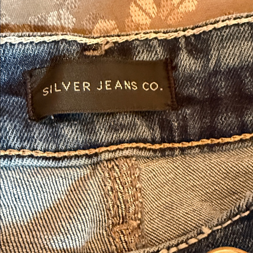 Stylish Silver Blue Women's Jeans - Picture 3 of 5